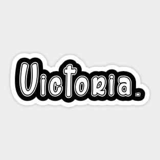 Name Victoria Sticker